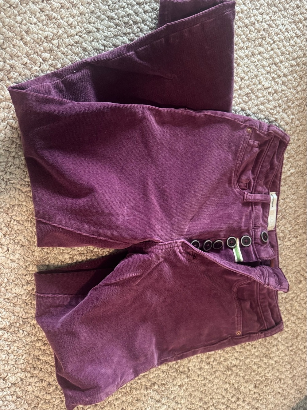 Pilcro Plum Corduroy, Button-up Pants - Picture 8 of 11